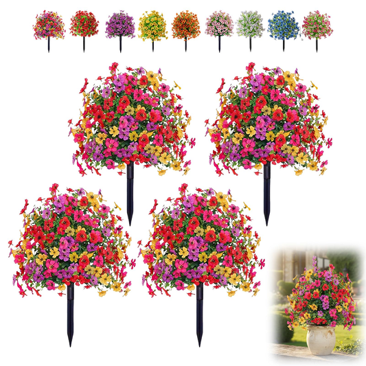 Nyah Evergreen Greenery Compact Silk Flowers Black