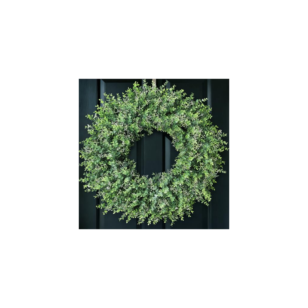 Nyah Evergreen Greenery Artificial Wreath Natural