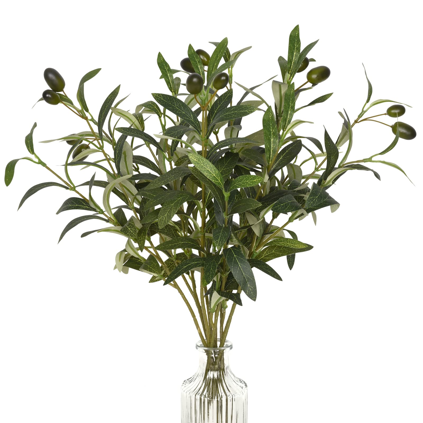 Faux Olive Branch Set 3 stems product photo